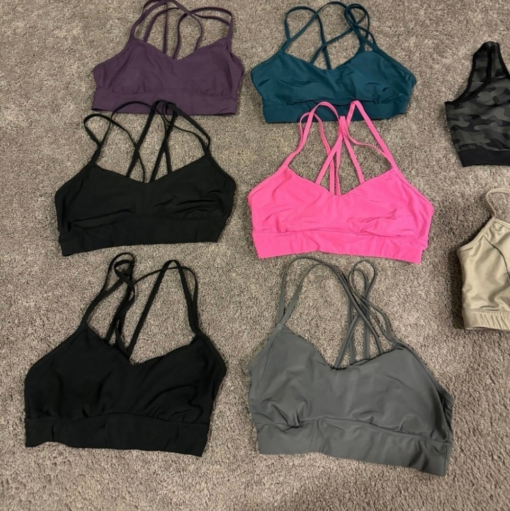 8 All In Motion medium sports bras